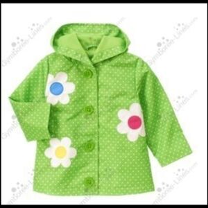 Gymboree Green Rain Jacket Sz 12'-24 Months